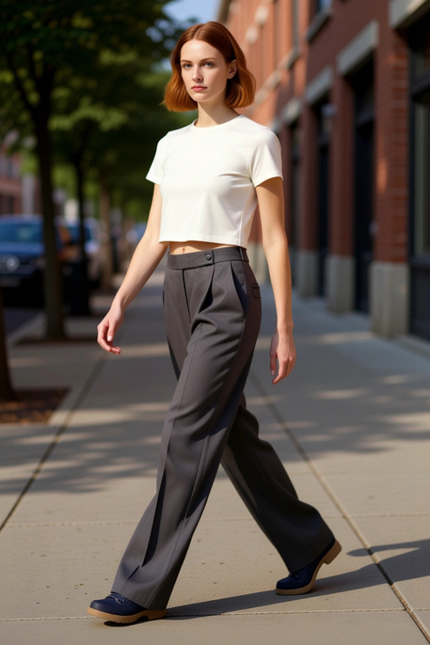 Women Wide Leg High Waist Woven Pants Functional Durable Quality Comfortable Modern