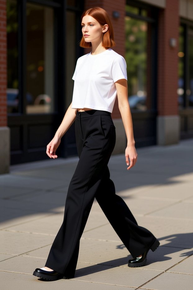 Women's High Waist Flare Woven Pants Functional Durable Quality Comfortable Aesthetic Stylish