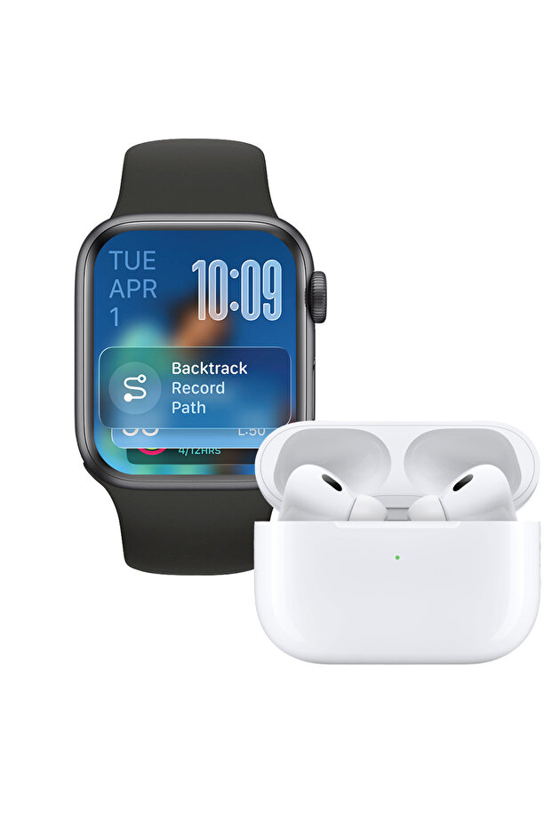 Dynamic Duo Ultimate 41 Smart Watch & Earbuds Pro 2 (Black/White)
