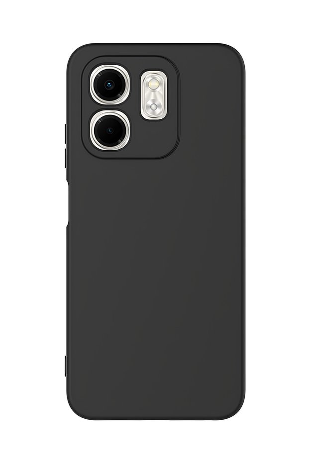 Black Liquid Inside Velvet Matte Silicone Case for Infinix Hot 50I