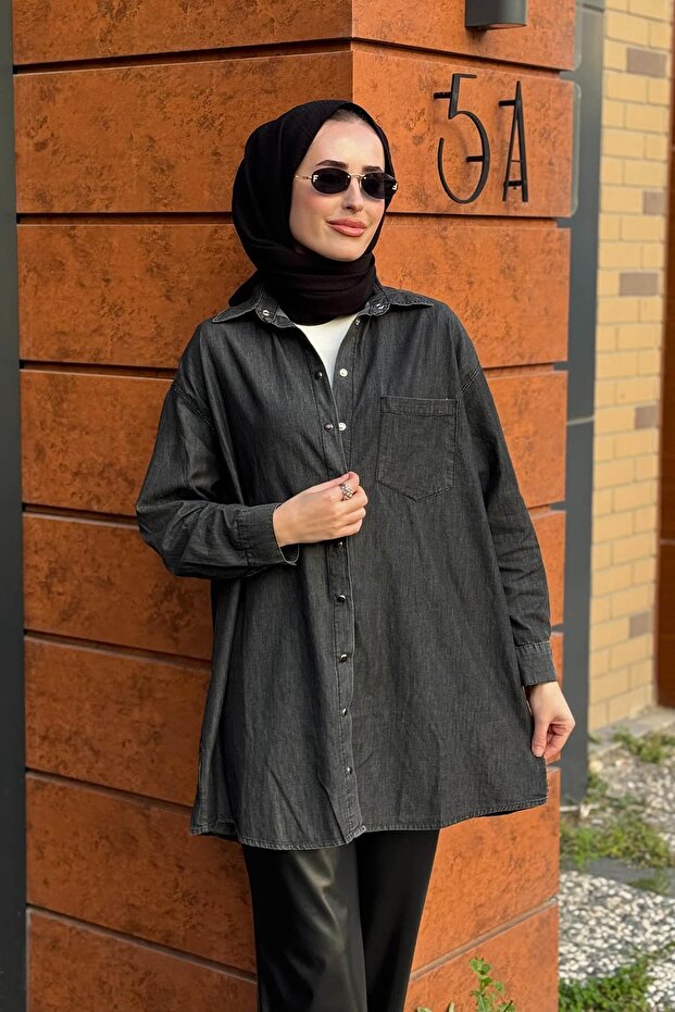 Gömlek 7163 Siyah - 3