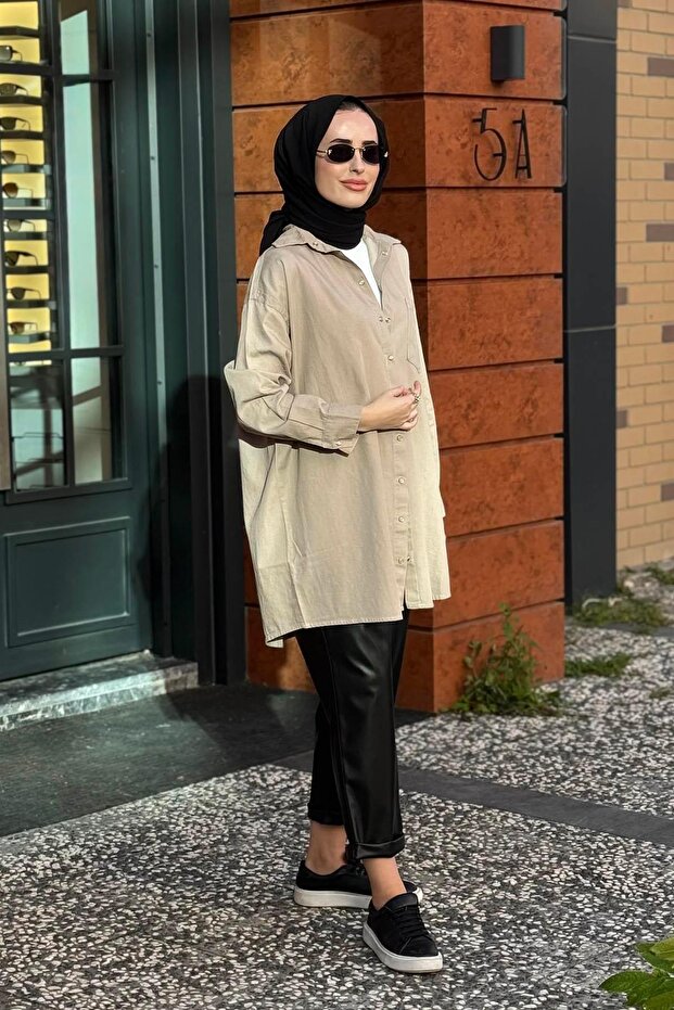 Gömlek 7163 Bej - 1