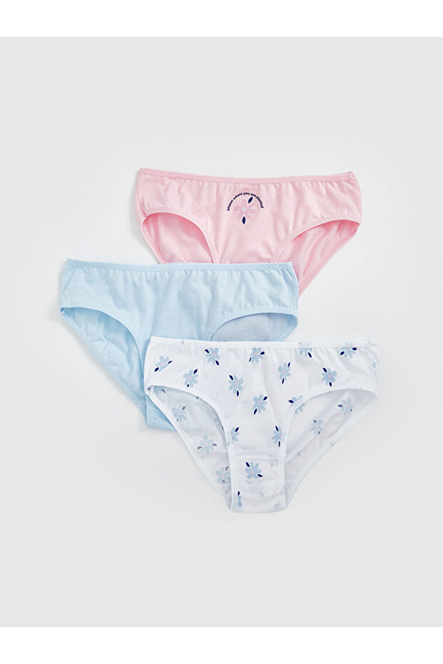 Printed Girl's Panties 3-Piece