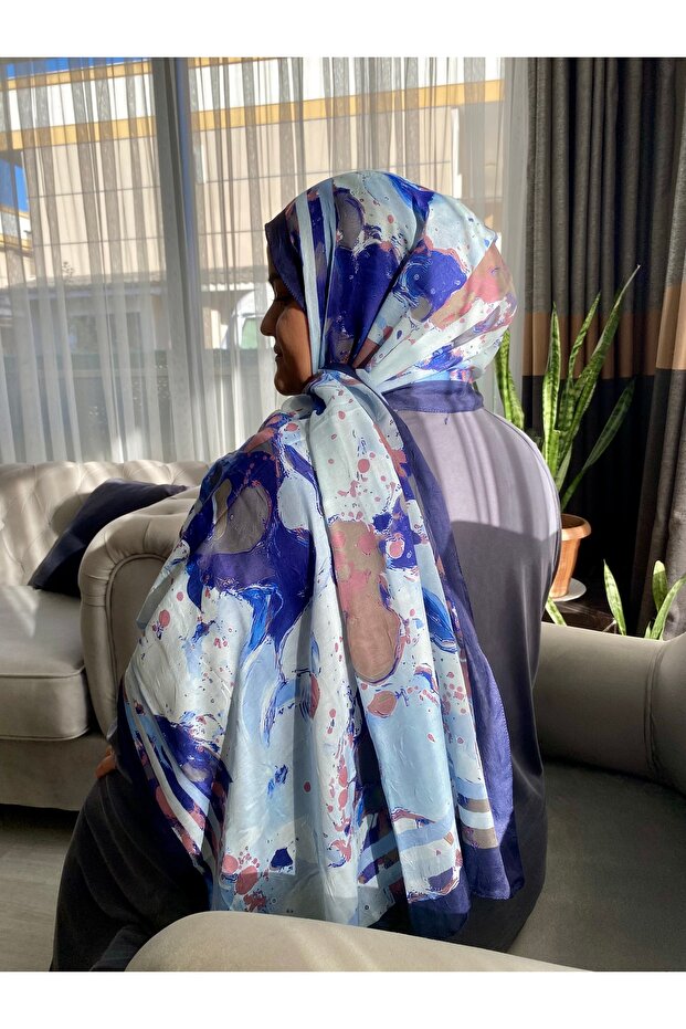 Desenli Bambu Şal - 3