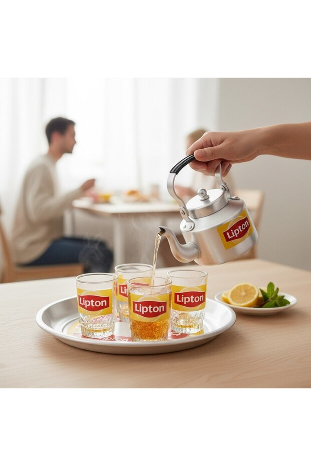 طقم شاي ليبتون بيالات كبيرة - 1