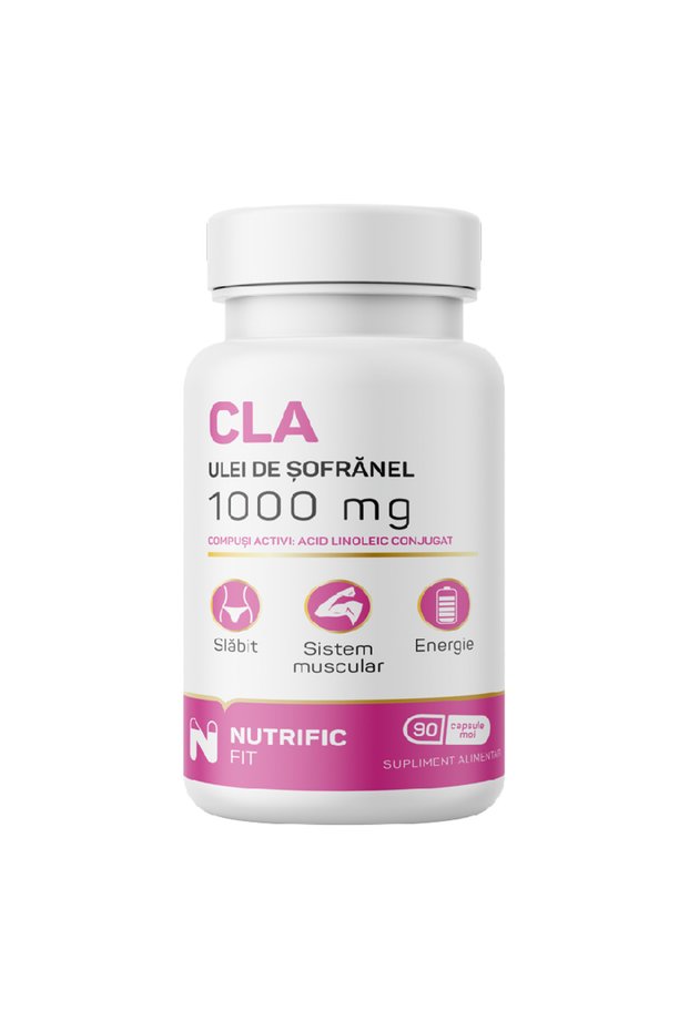 CLA Ulei de Sofranel, 1000 mg, 90 Capsule Moi