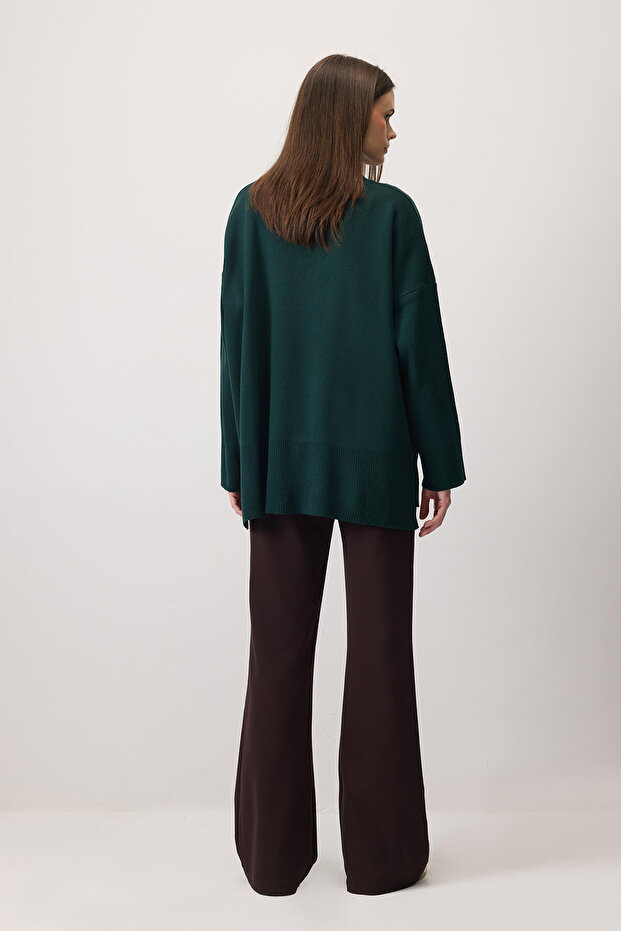 DİK YAKA BASIC TRİKO KAZAK - 5