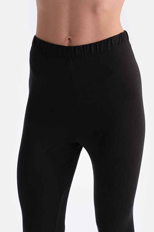 Siyah Kadın Termal Tek Alt - 3