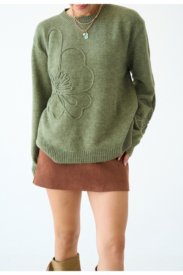 Light Green Sweater with Sweater - 251085