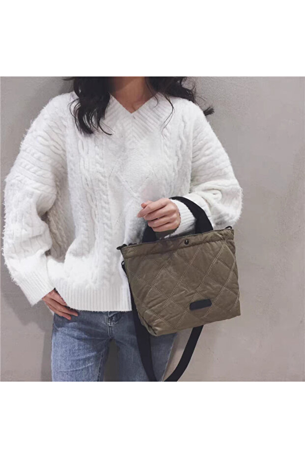 Women's fabric bag with a simple design