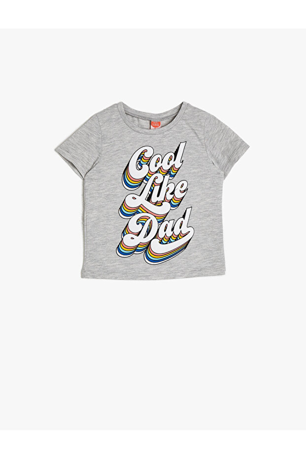 Gray Baby Boy T-Shirt 0YMB18083OK