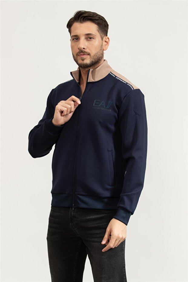 Erkek Fermuarlı Sweatshirt - 2