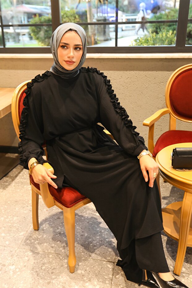 طقم ميلا المزدوج المكشكش - 6