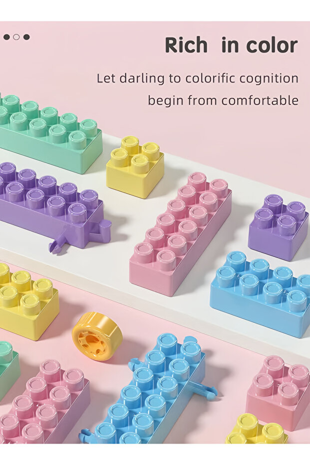 Building Block Table, Multi-Functional Educational Study Block Table, DIY Assembled Educational Toys - 6