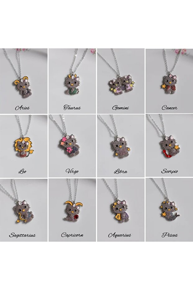 Hello Kitty Zodiac Necklace - Pisces