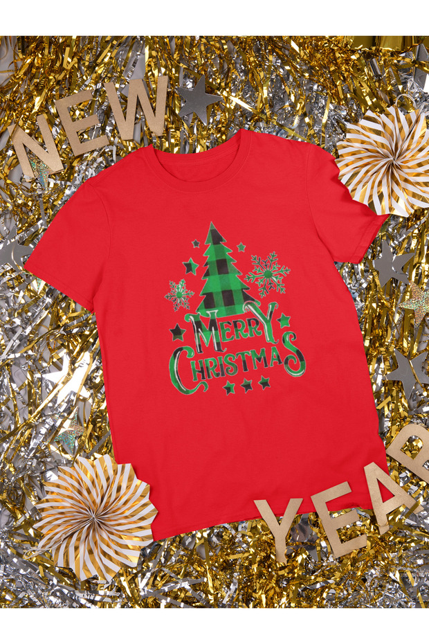 New Year Printed Unisex T-Shirt, Christmas Themed, 100% Cotton