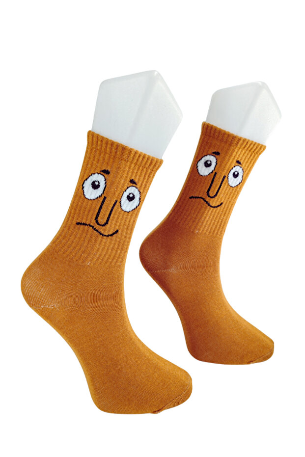 Special Series Happy Colorful Smiley Socks Fun Comfortable Stylish Design Style Socks Made of Combed Cotton