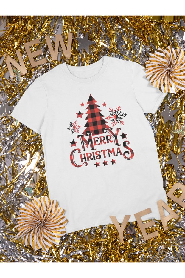 New Year Printed Unisex T-Shirt, Christmas Themed, 100% Cotton