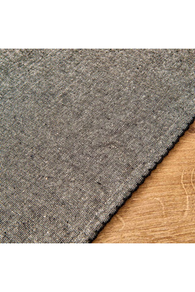 Soft Rustik Masa Örtüsü - Siyah - 140x200 cm - 4