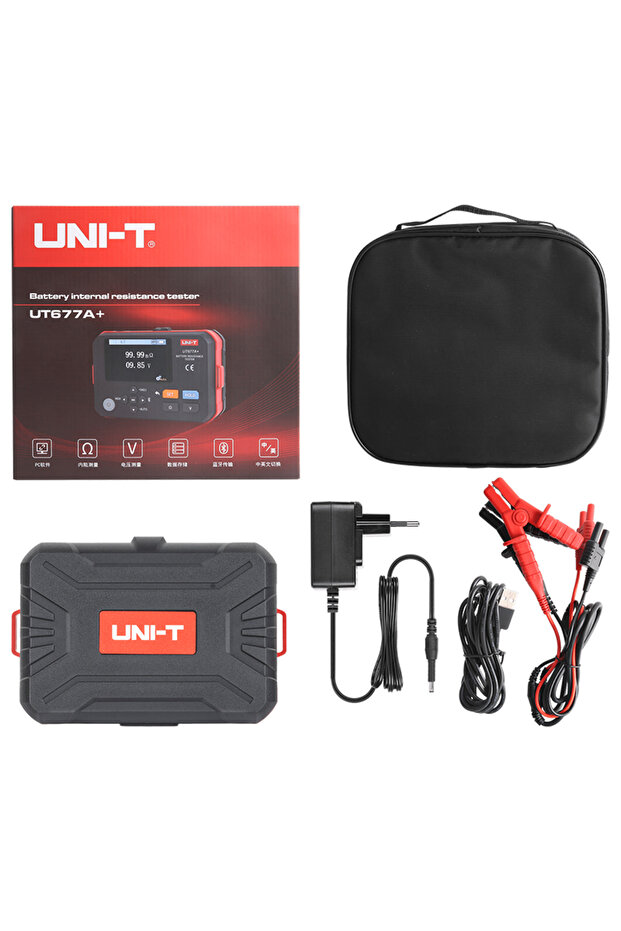 Digital battery resistance testing instrument, Uni-t model. - 7