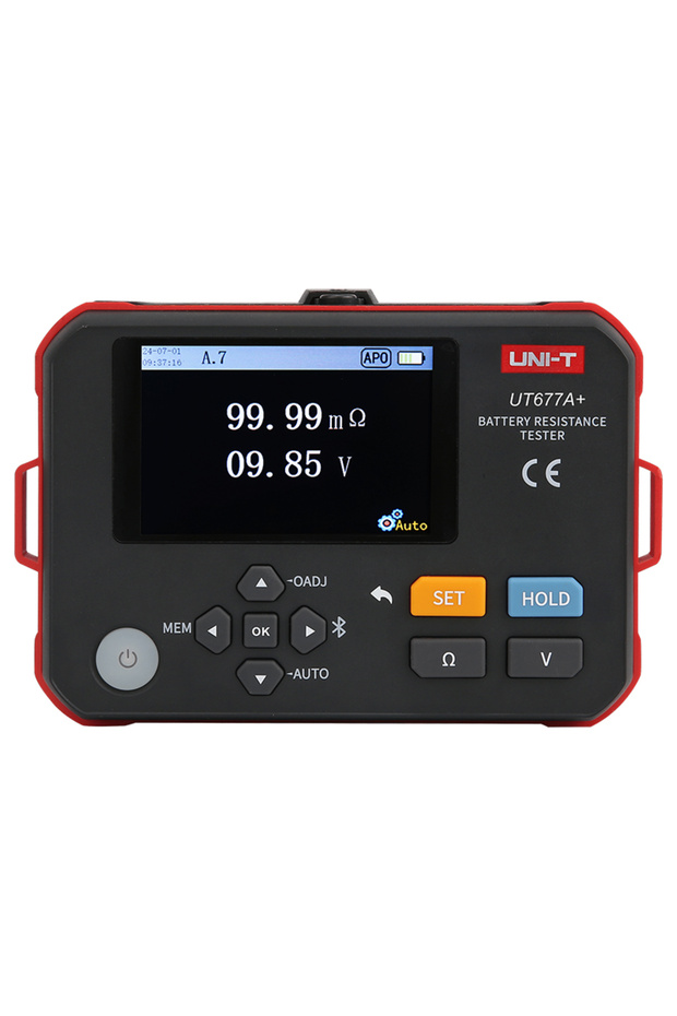 Digital battery resistance testing instrument, Uni-t model. - 2
