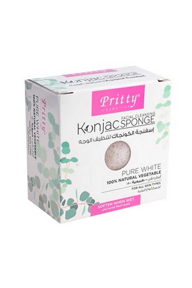 Facial Cleansing Konjac Sponge Pure White
