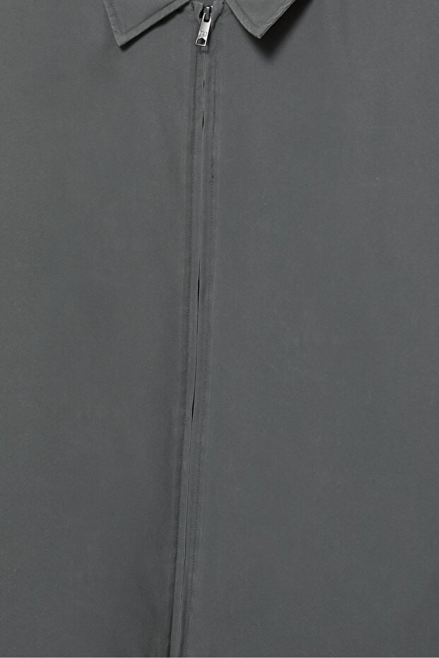 Yıkama efektli hafif ceket - 8