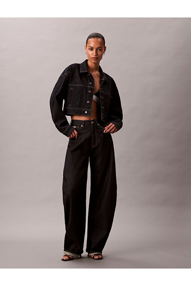 Cropped Denim Jacket - 3