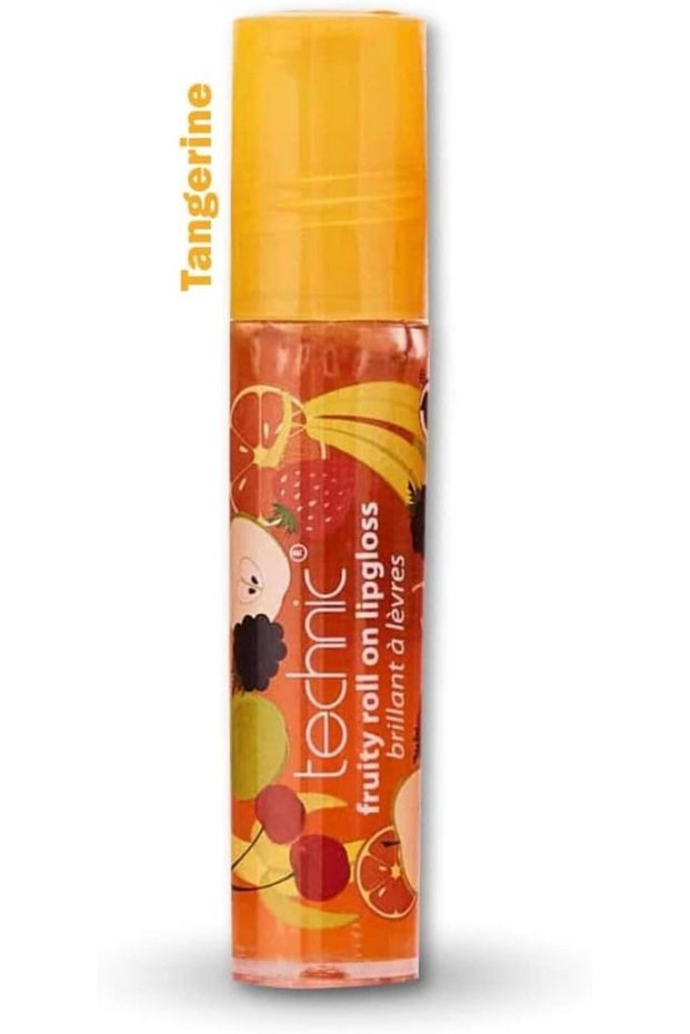 Fruity Roll On Lipgloss – Tangerine | Hydrating Gloss Rollerball, Sweet Scented | Vegan