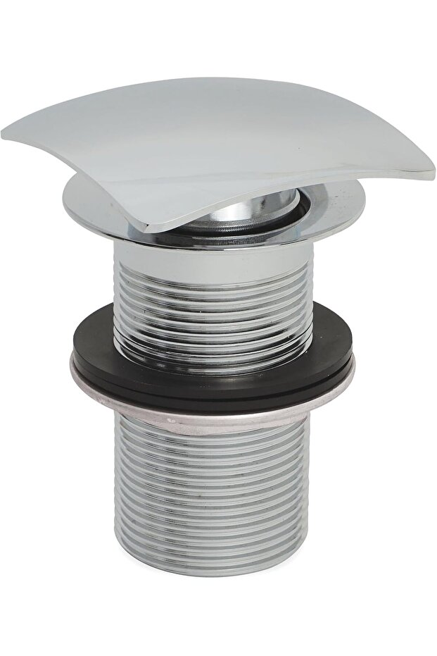 Pop-Up Basin Waste – Unslotted Design with Square Cover – Brass Construction with Chrome Plating
