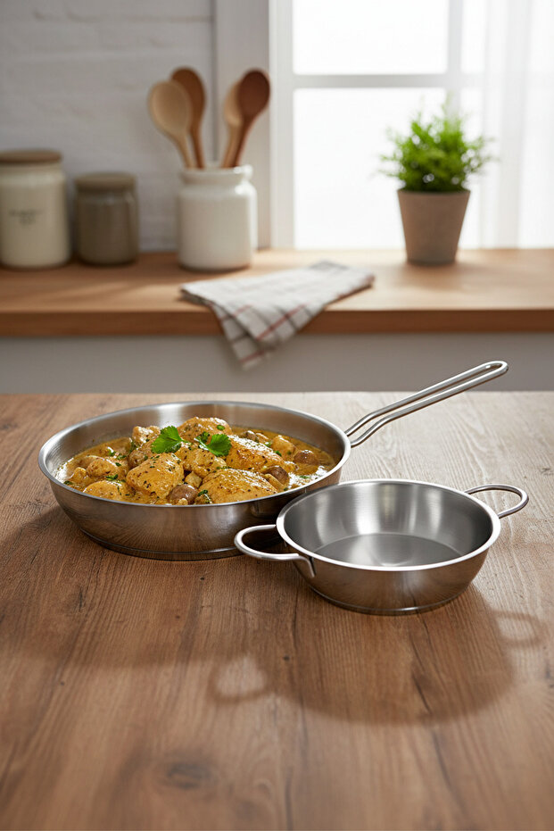 Macro 2 Parça Çelik Tava Seti (20 Cm- 24 Cm) - 6