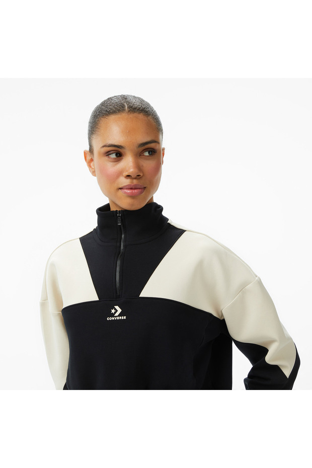 Kadın Siyah Sweatshirt - 4