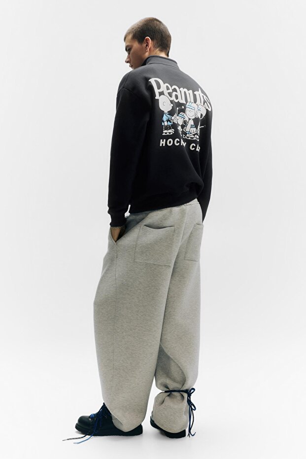 Fermuarlı dik yaka Peanuts sweatshirt - 3