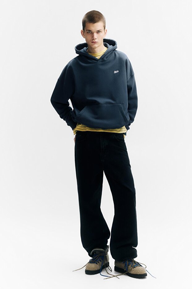 STWD logolu kapüşonlu sweatshirt - 3