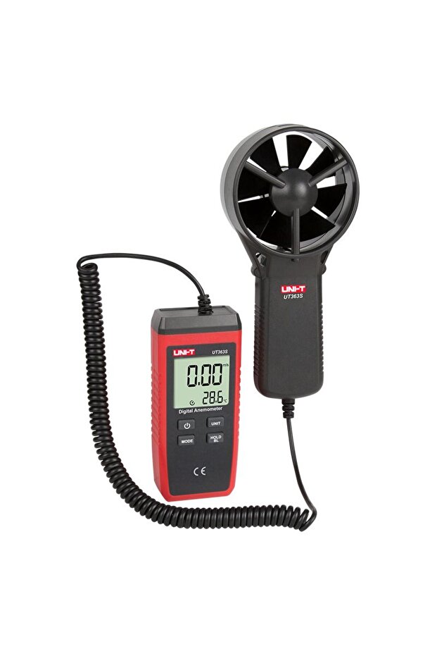 Digital anemometer for measuring wind speed and temperature - 7