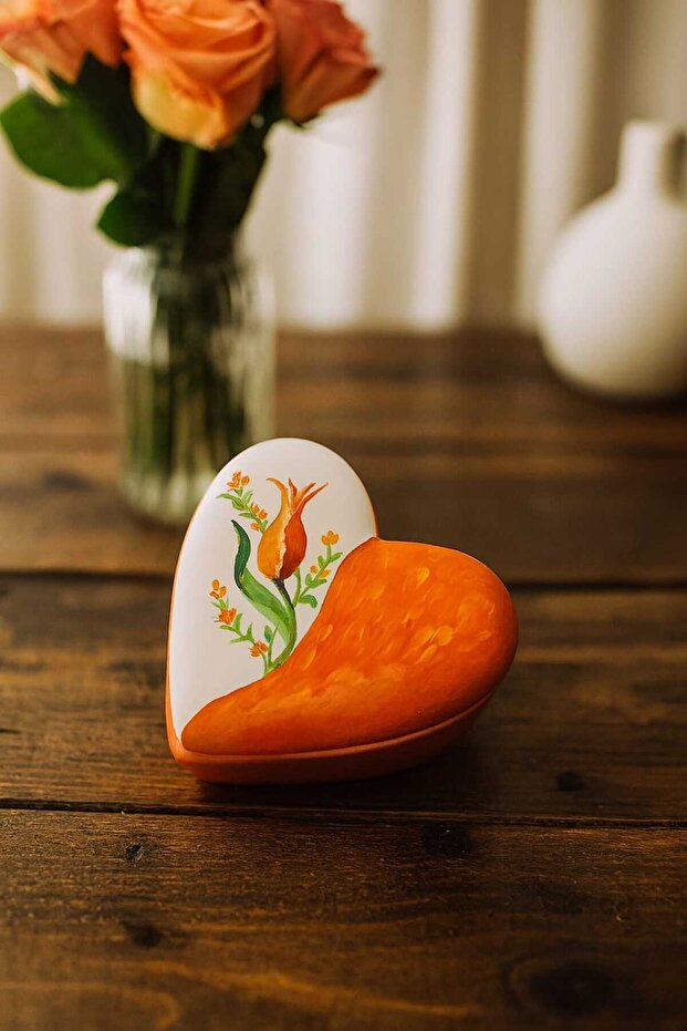 Love Heart Jewelry & Gem Box 10 X 11 X 3.5 cm - Special Design Handmade Organizer