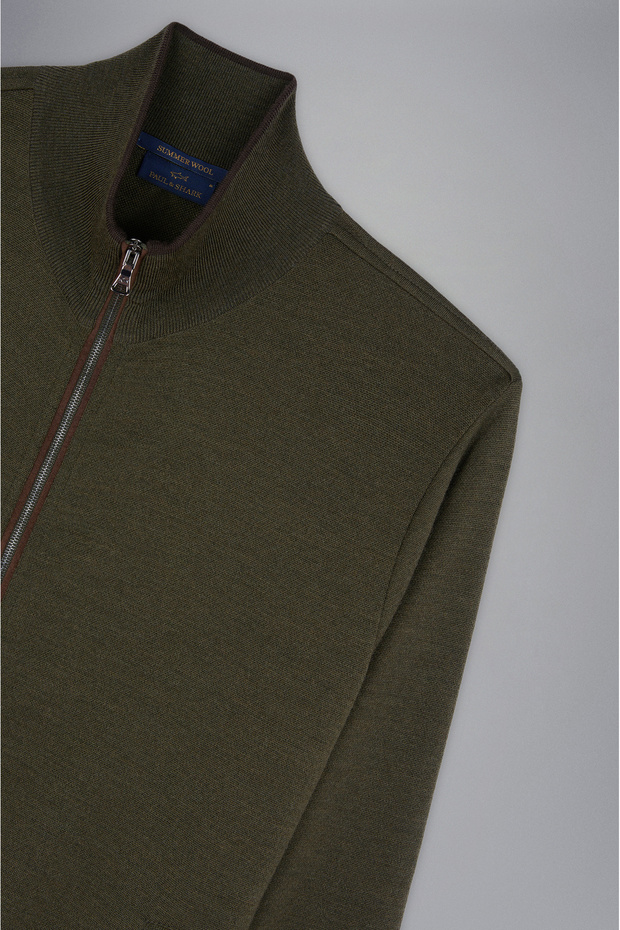 MEN'S ZIPPED PULLOVER C.W. WOOL - 5