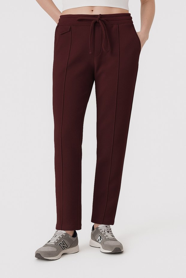 Organic Cotton Burgundy Women's Sweatpants