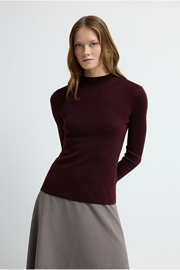 Simli Balıkçı Triko Kazak - 1