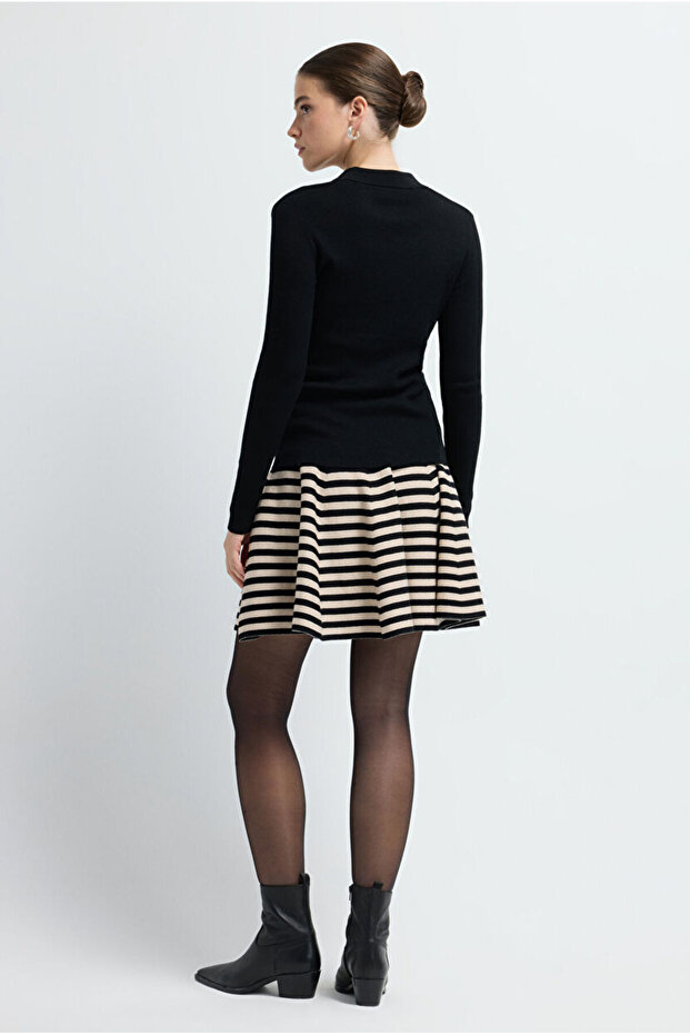 V Yaka Yün Triko Kazak - 5