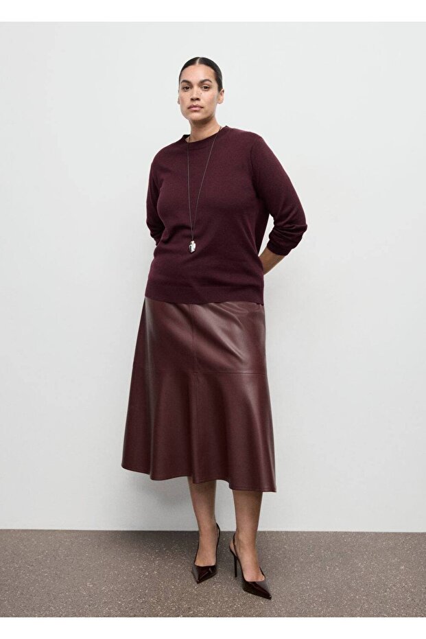 Yuvarlak yaka triko kazak - 6