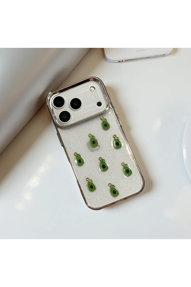 iPhone 16 (6.1 Inch) Compatible Silvery Transparent Stone Silicone Case