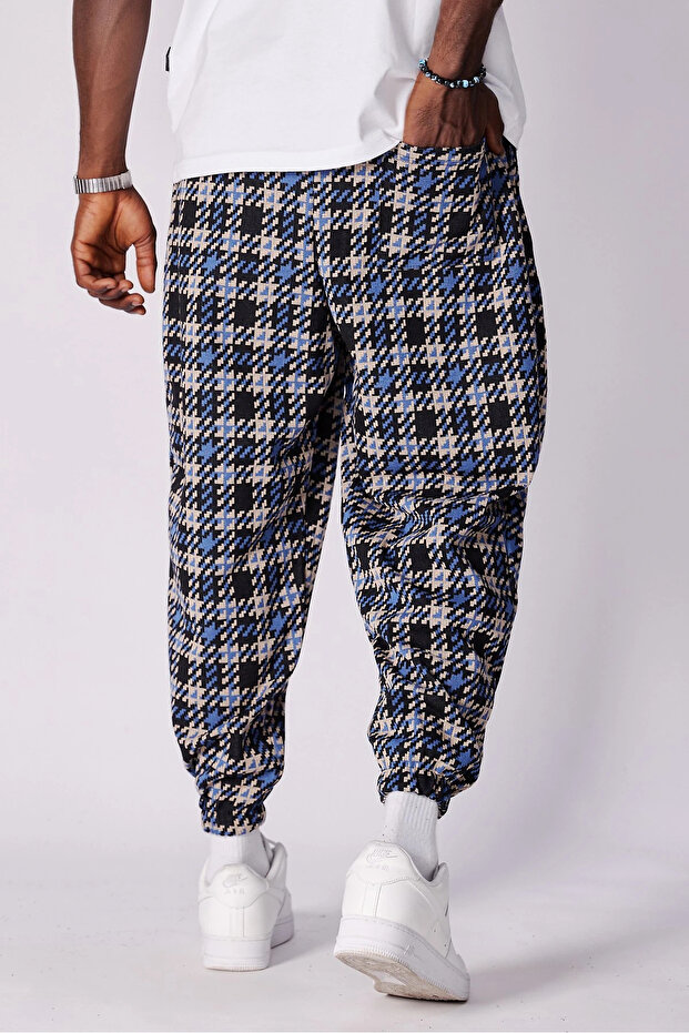 بنطلون شالوار منقوش بخصر مطاطي - 3