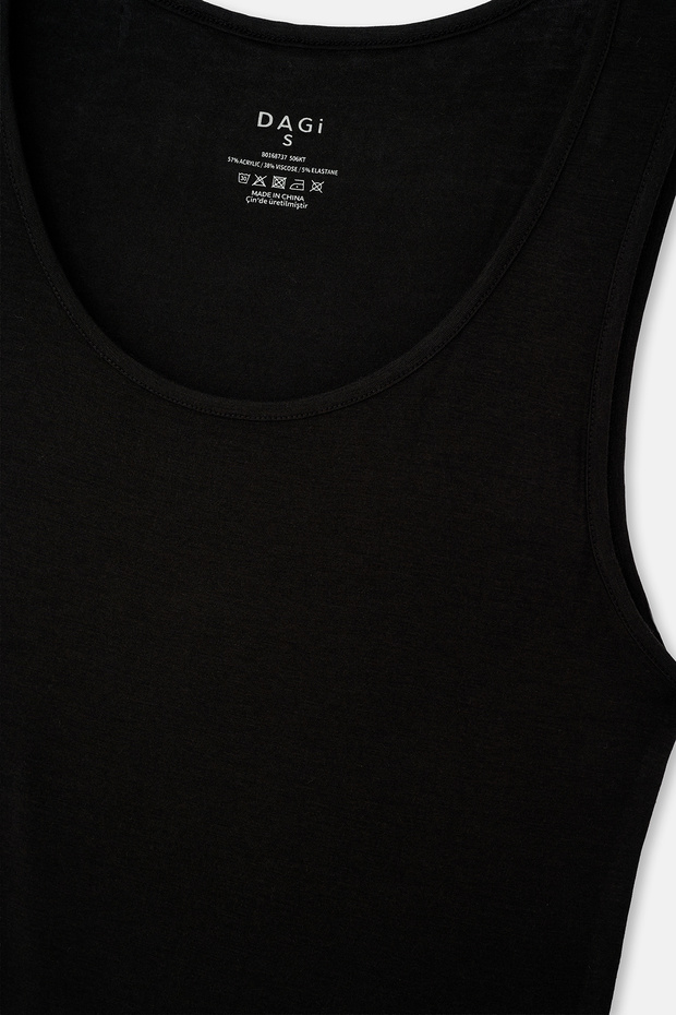 Siyah Kadın Termal Atlet - 3