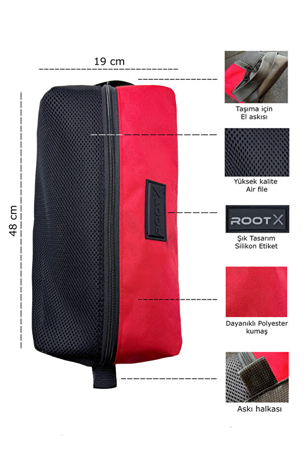 EL ÇANTASI KIRMIZI 12 LT - 2