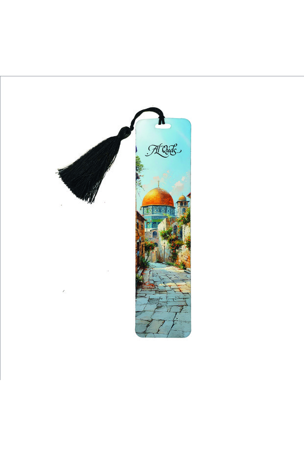 Jerusalem Al-Aqsa Mosque Dome of the Sahara Printed Bookmark 19X5 Ag-Ks6