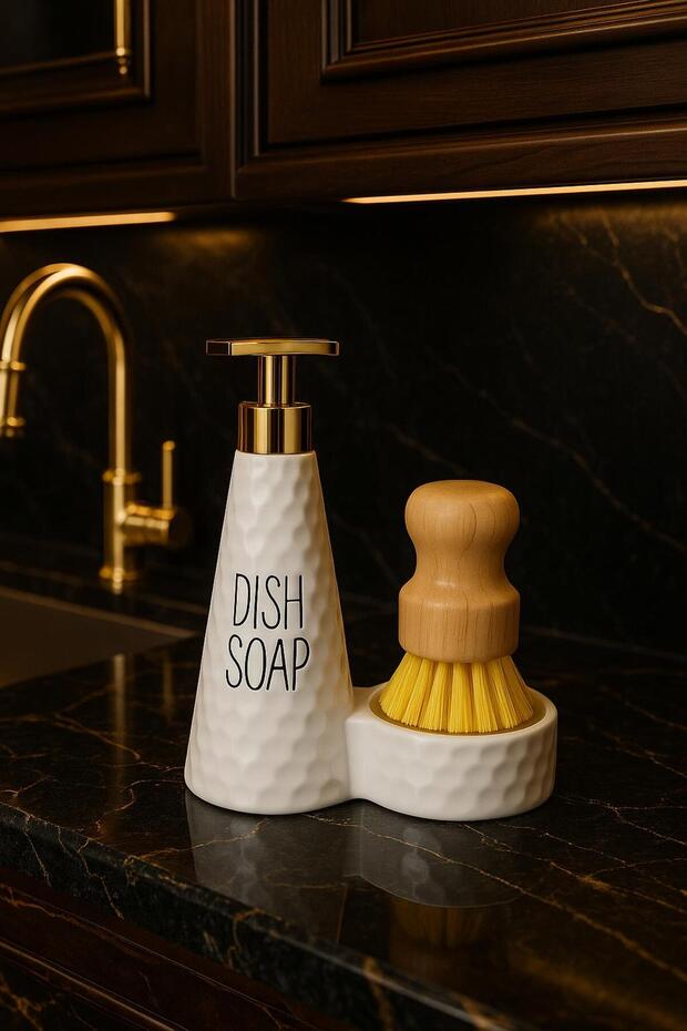 Bambu Fırçalı Sıvı Sabunluk - 1