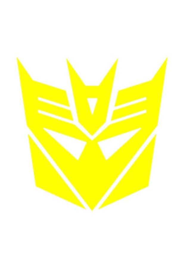 Sticker Transformers, 12cm, galben