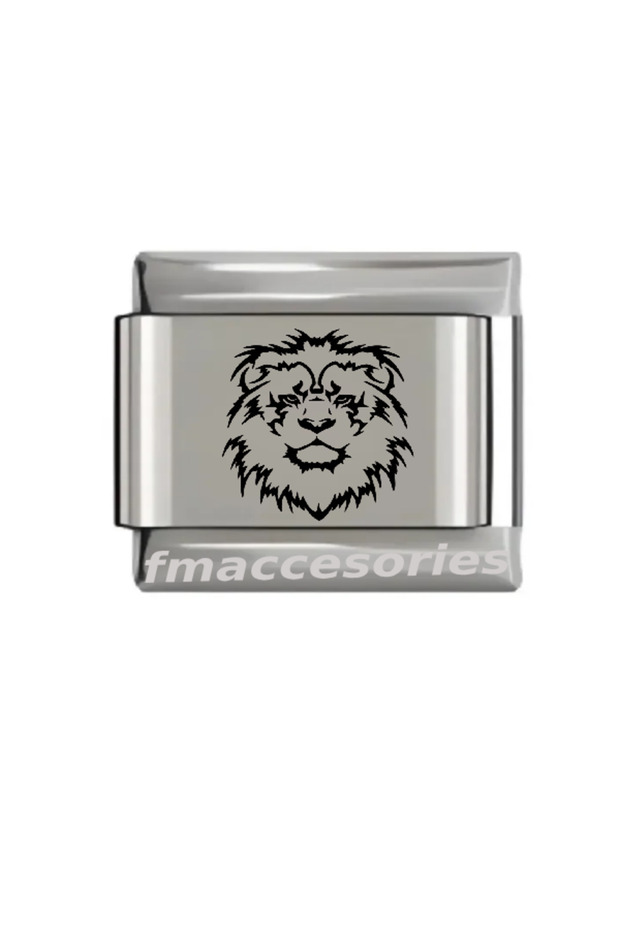 Italian Steel Bracelet Charm Silver Color Laser Printing Does Not Lose Color Does Not Tarnish Steel