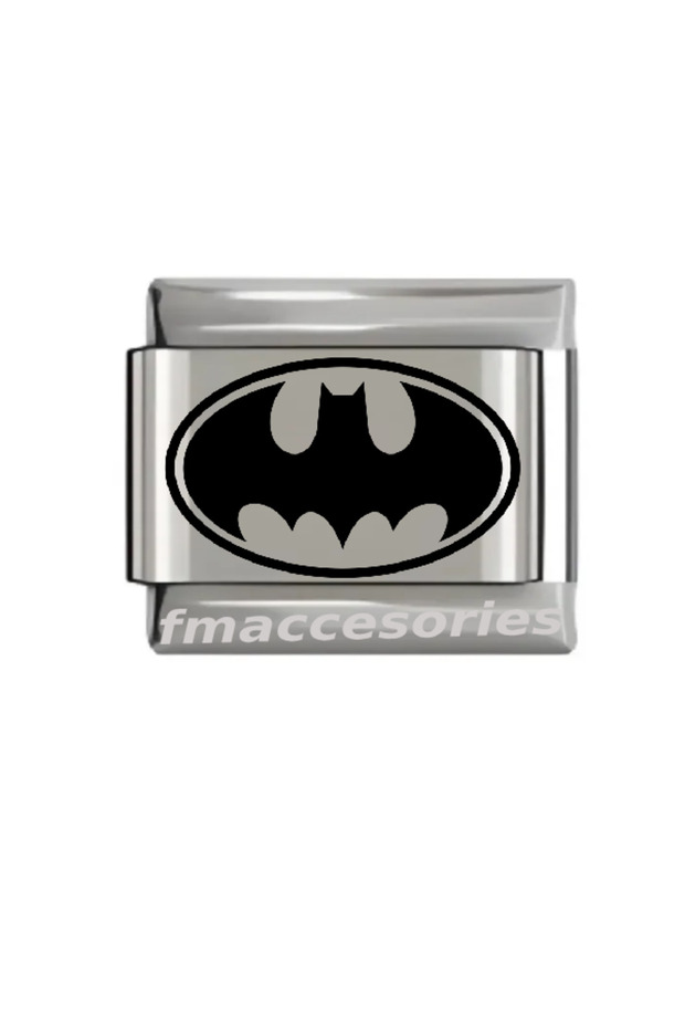 Italian Steel Bracelet Charm Silver Color Laser Printing Does Not Lose Color Does Not Tarnish Steel